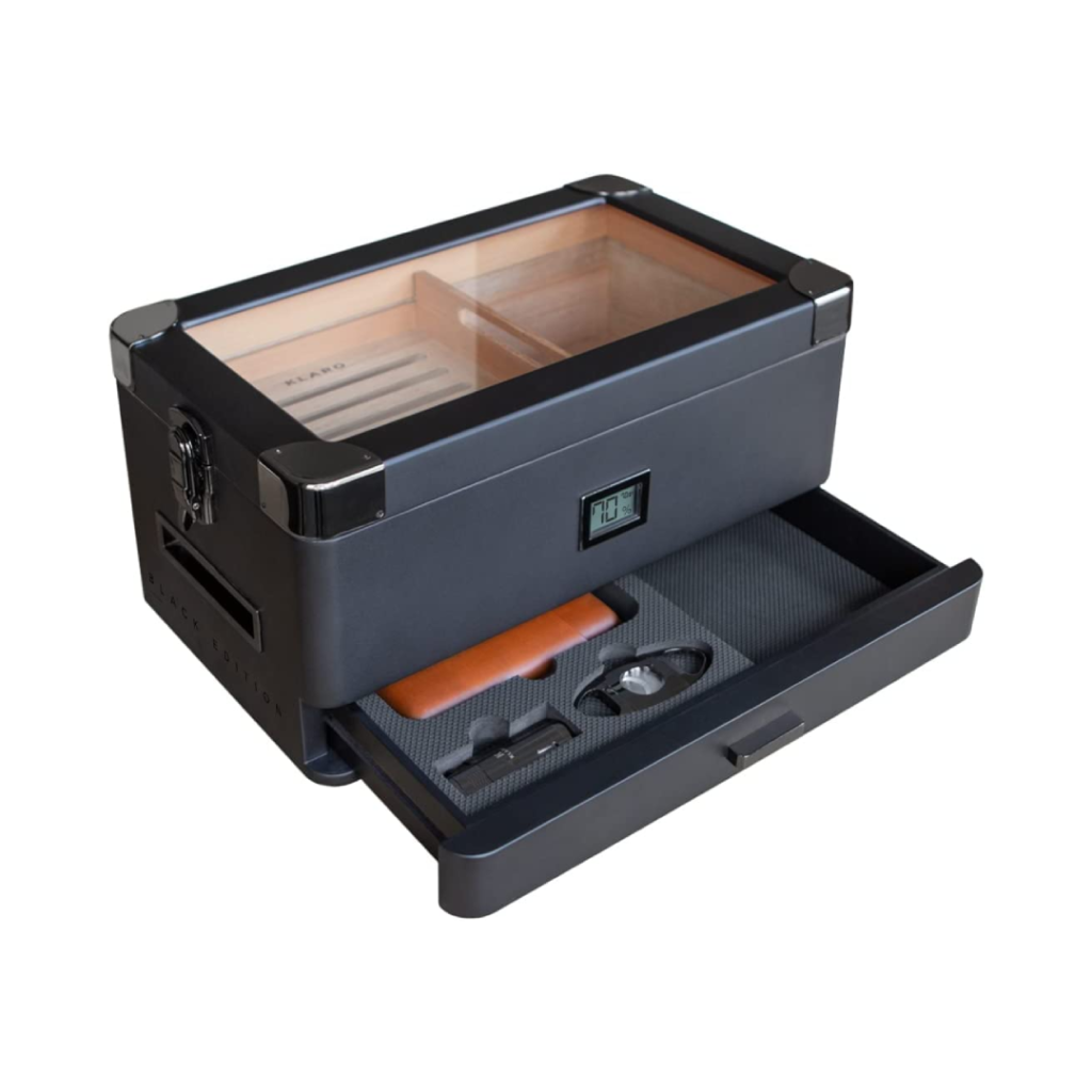 Black Edition Military Digital Humidor