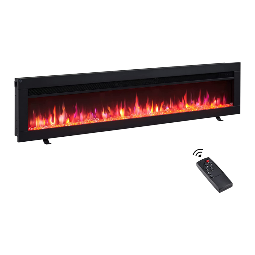 FlameKo Dilton Best Electric Fires For Media Walls