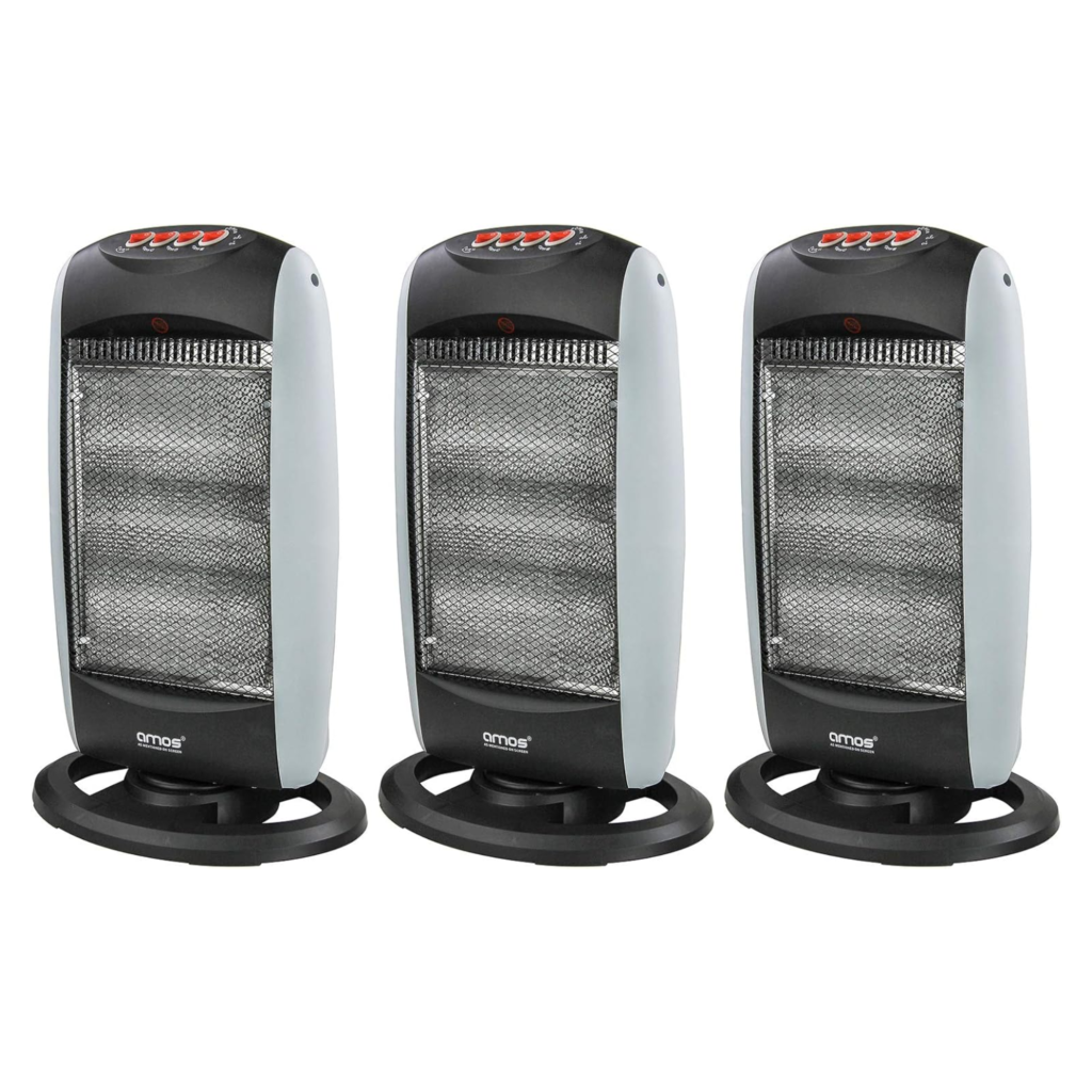 AMOS Three Bar Halogen Heaters (x3)
