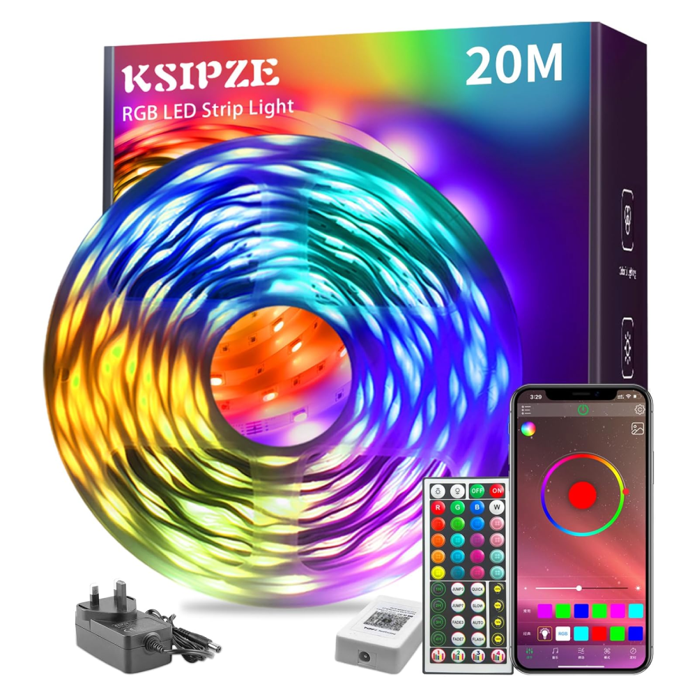 KSIPZE 20m RGB LED Strip Lights
