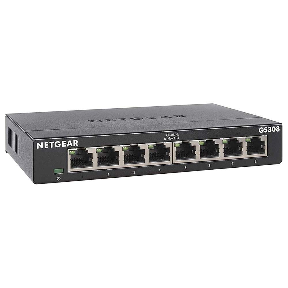 NETGEAR GS308 8 Port Gigabit Network Switch
