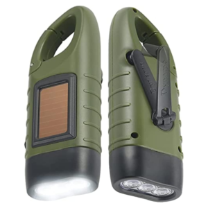 Simpeak 2Pcs Emergency Hand Crank LED Flashlight