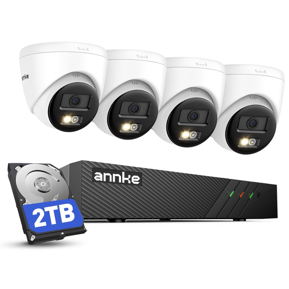ANNKE 4K NVR PoE CCTV Camera System with 2TB HDD